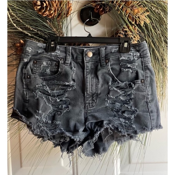 American Eagle Outfitters Vintage Hi Rise Festival cut off Stretch shorts - Picture 1 of 12